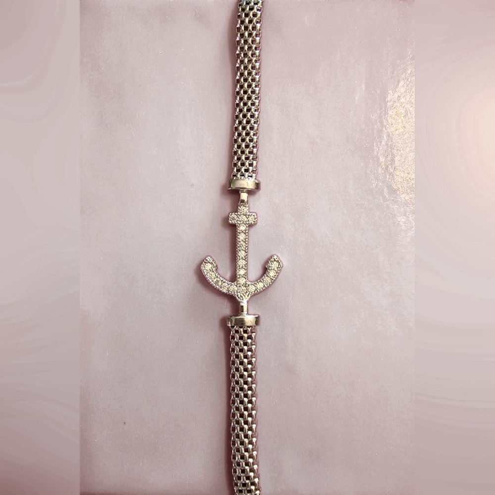 Sterling Silver Anchor Bracelet